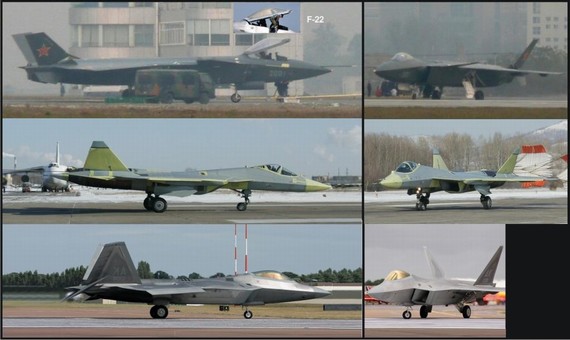 J-20 = T-50 = F-22